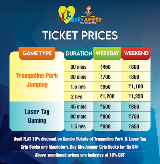 SkyJumper prices